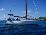 Our 1974 Ranger 32 named Dancyn after the previous owner's two daughters, Dana and Cynthia. Designed around the rules of the International Offshore Racing Committee as a 3/4 ton offshore racer-cruiser.  She was made for speed.