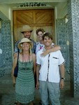 The Whatevers and the Dancers after church. The service was either in Marquesan, Tahitian or French and was a great intro with the locals.