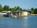 house next to pier