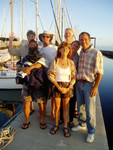 Fellow cruisers who had come up from the South Pacific with the exception of the hairy dude, who is working on it. 