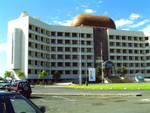 Eye-sore of a capital building in capital "city" of Apia.